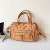 Stilvolle Wildleder Reisetasche Damen Mehrzweck-Tragetasche mit verstellbarem Schultergurt und Modischem Design