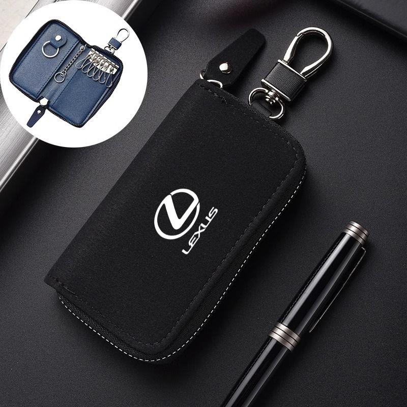 

Leather Car Key Bag Cover Case Coin Wallet for Lexus RX330 IS250 Ct200h ES300h RX350 IS300h NX300h GS300 ES350 Auto Accessories чёрный