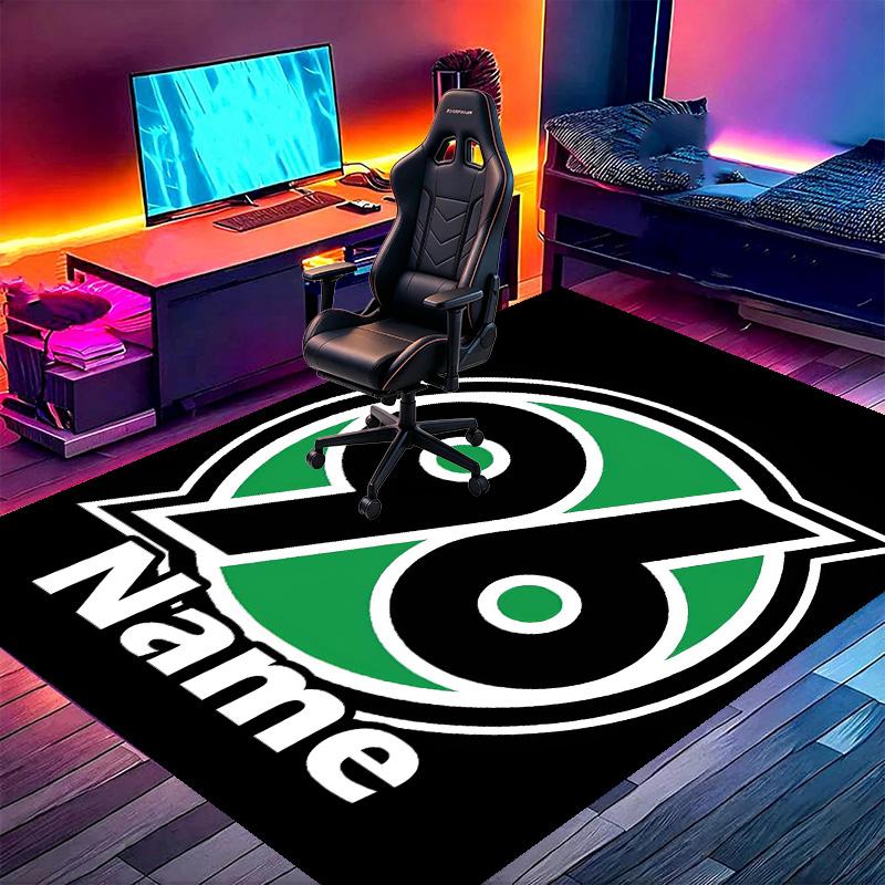 Custom Name Personalized Hannover 96 Football Print Carpet, Versatile Home Decor Rug, for Playroom, Apartment, Balcony, Entryway, Hallway Gift