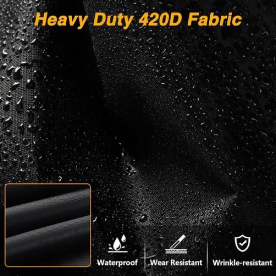 Heavy Duty 420D Rectangular Gas Fire Pit Table Cover for  52*34*24 In New