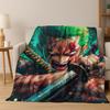 3D Japanischer Anime One PIECE-E Cartoon Flanelldecke Weiche Warme Überwurfdecke für Bett Schlafzimmer Wohnzimmer Reise Picknick Geschenk