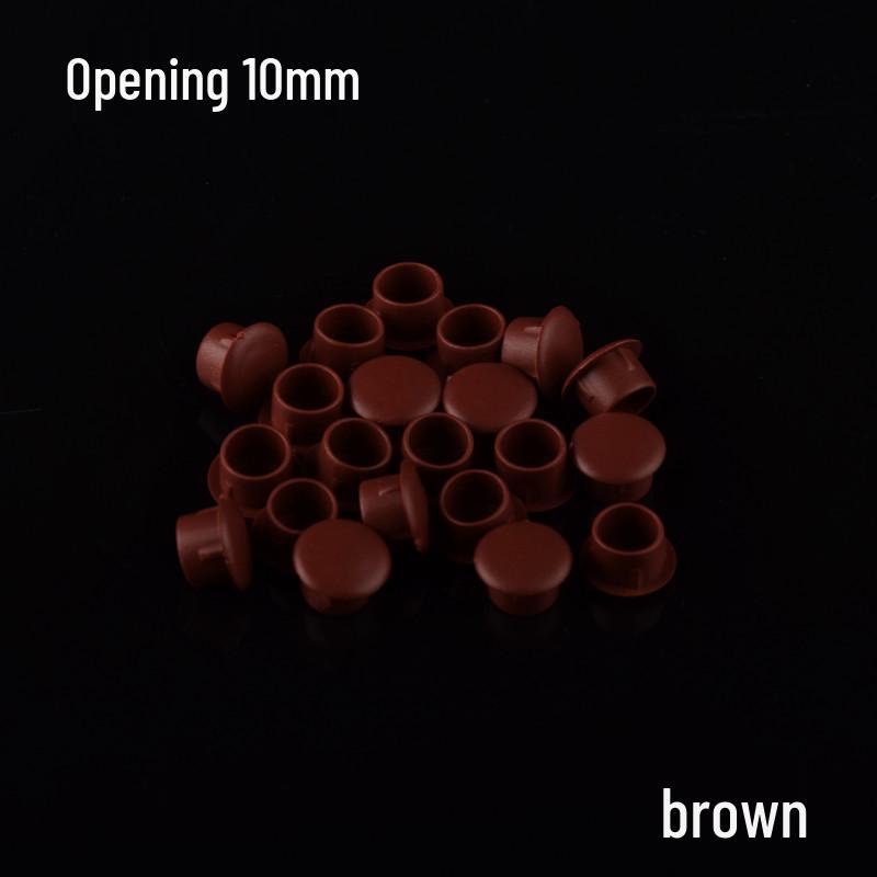 Round Plastic Hole Plugs for Cabinets and Wardrobes - Decorative Dustproof Screw Covers