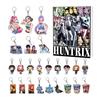Demon Hunter Advent Calendar Cartoon Anime Figures Keychains Set 24 Days Christmas Countdown Calendar Collection Gift for Fans