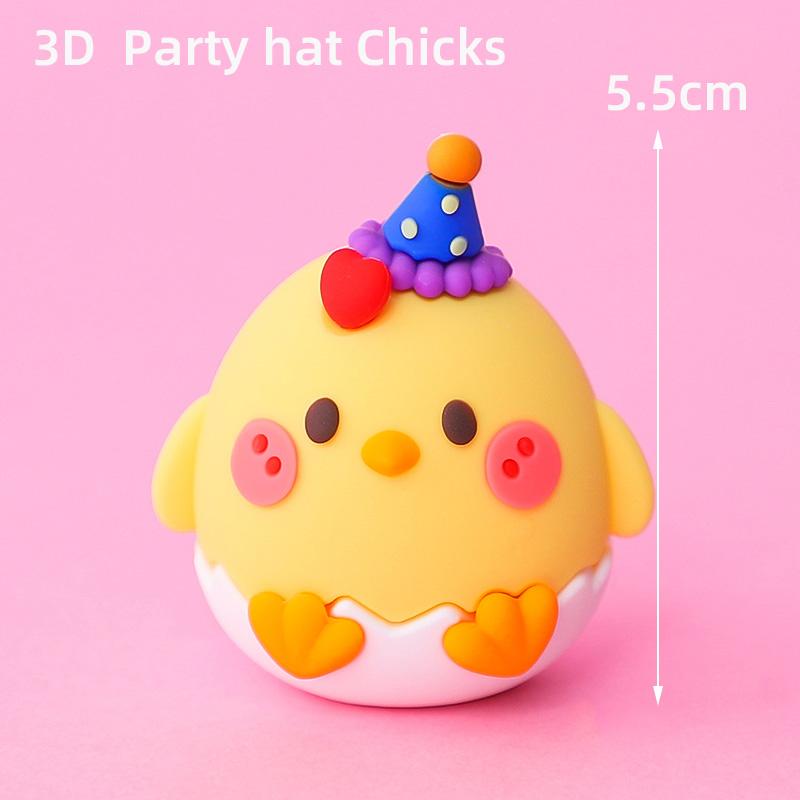 3D Zvířátka Topper na dort Korejský styl Malé zvíře Tygr Lev Oslava miminka 1. narozeniny Chlapec Dívka Roky Starý Party Dekorace na dort