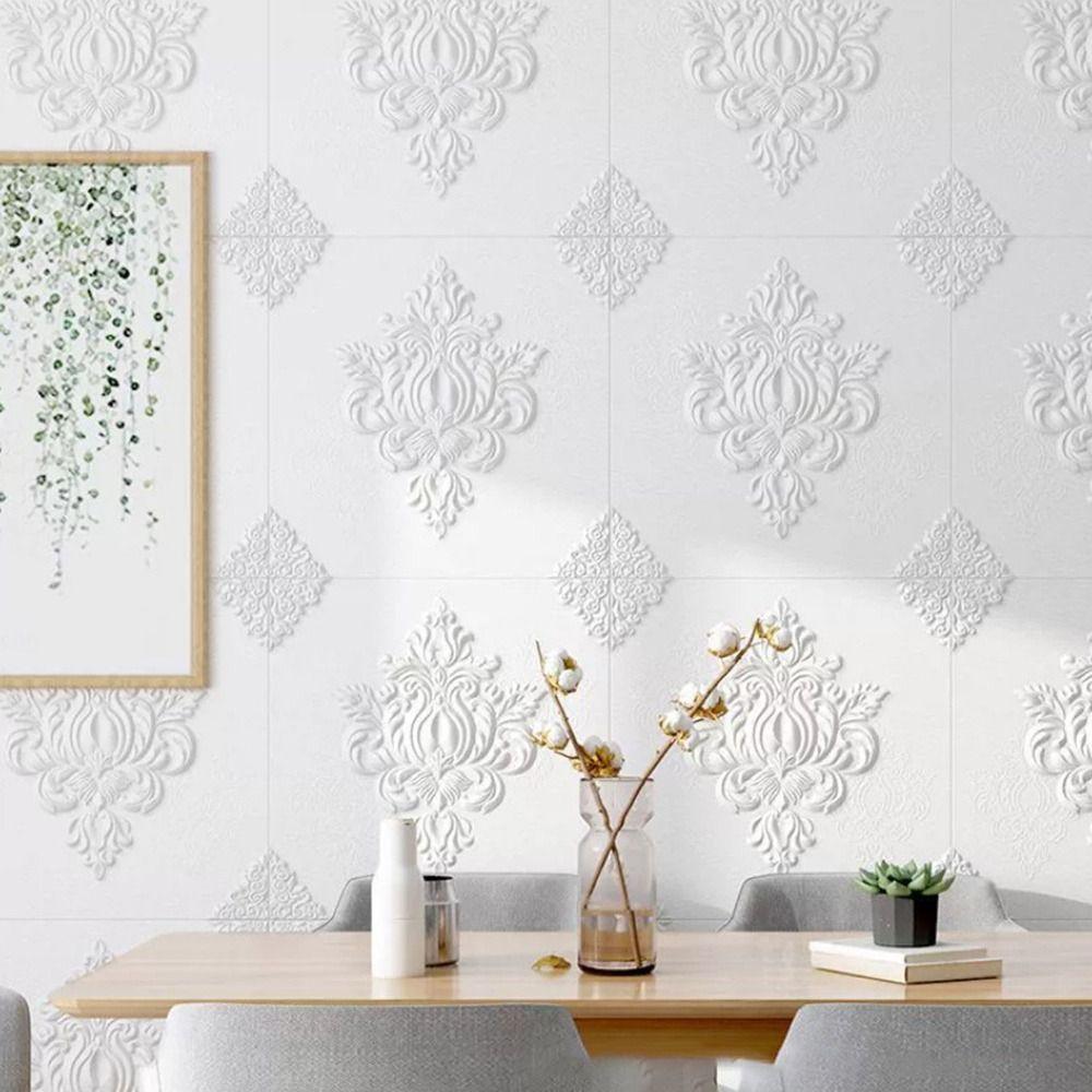 2PCS 3D Effect 3D Wall Stickers Waterproof Ceiling Background  Home Improvement