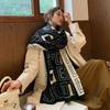 Autumn and winter scarf, new women's extended imitation cashmere air conditioner shawl, fashionable geometric short beard, cold-proof and warm scarf