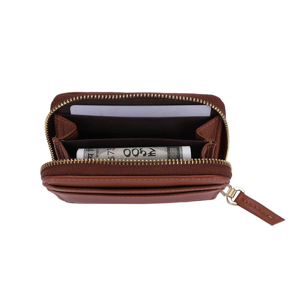 RSINC Small Genuine Leather Wallet for Women (Tan) B0BDWTR1Q2 - Vinata