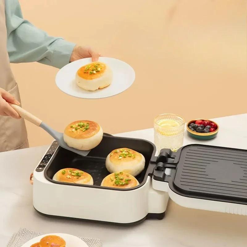 220V Household Double-sided Heating Timed Multifunctional Frying And Baking Machine Non Stick Pot Suspended Heating
