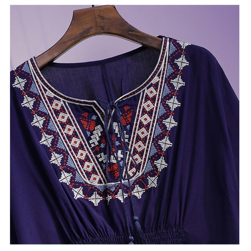 Plus Size Women's Summer New Style Design Sense Loose And Thin Mid Length Simple Casual Top