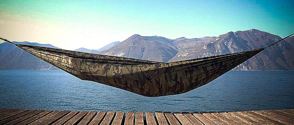 Cestování cestování s karabinami houpací síť maskovací japonský originální produkt [BUSHMEN gear] [BUSHMEN gear] Houpací síť-CAMO