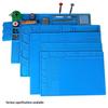 Multi-Style Magnetic Silicone Repair Pad - High-Temp Resistant, Grooved Workbench Heat Insulation Mat