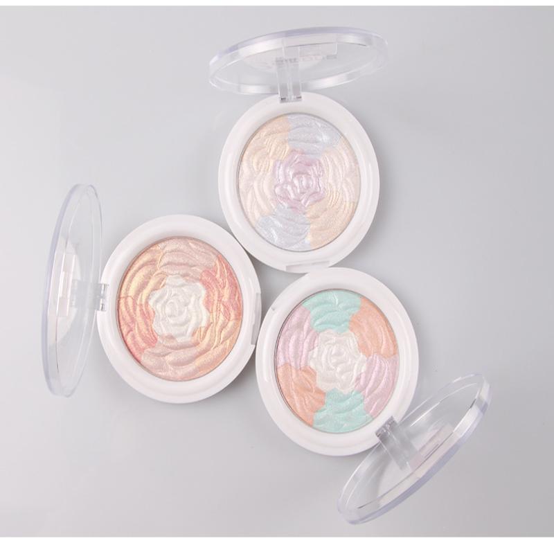 Bsimone Diamond Highlighter Powder Palette Glitter Face Contour Brighten Makeup Shimmer Ultra-Concentrated Illuminate Cosmetic