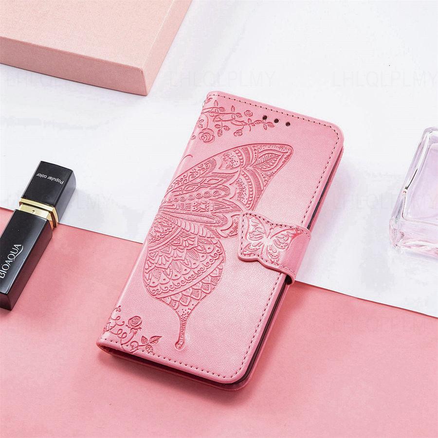 Butterfly Leather Flip Case For OPPO Reno 14 5G 14F 15F A6X A5X A6 Realme C71 15T 15 16 Pro Plus Wallet Cover Reno15 Reno14 F