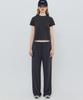 Lady Volume Pigment Washed T-Shirt (Charcoal)