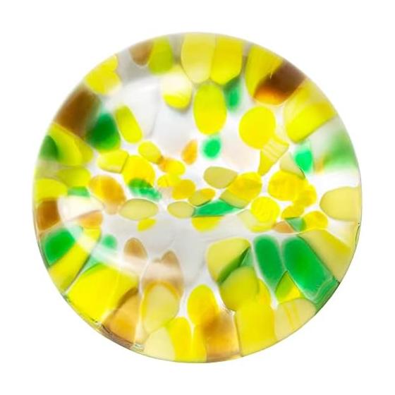 ADERIA Tsugaru Vidro Fukei Chopstick Rest, Sunflower, Made in Japan, Stylish, Cute, Glass, Gift, Present, Birthday, Souvenir, F79861