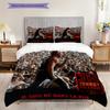 Famous rock singer Johnny Hallyday bedding, duvet cover, pillowcase, home decoration, birthday gift (1 * duvet cover+2 * pillowcase, coreless)