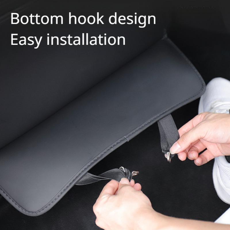 Seat Backrest Anti Kick Pad for Tesla Model 3+ Microfiber Leather Half Cover Seat Protective Cover Model3 Modely Car Accessories