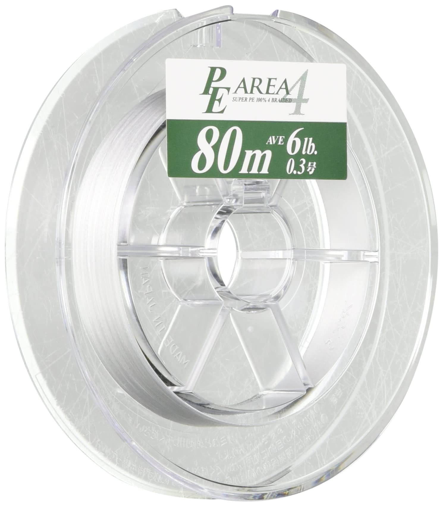 

YAMATOYO PE line PE area 4 80m 0.3 size 6lb 4 pieces white