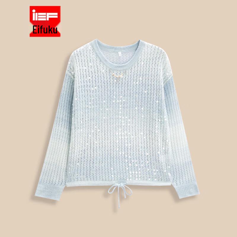 

Женский вязаный топ с круглым вырезом IEF One Size