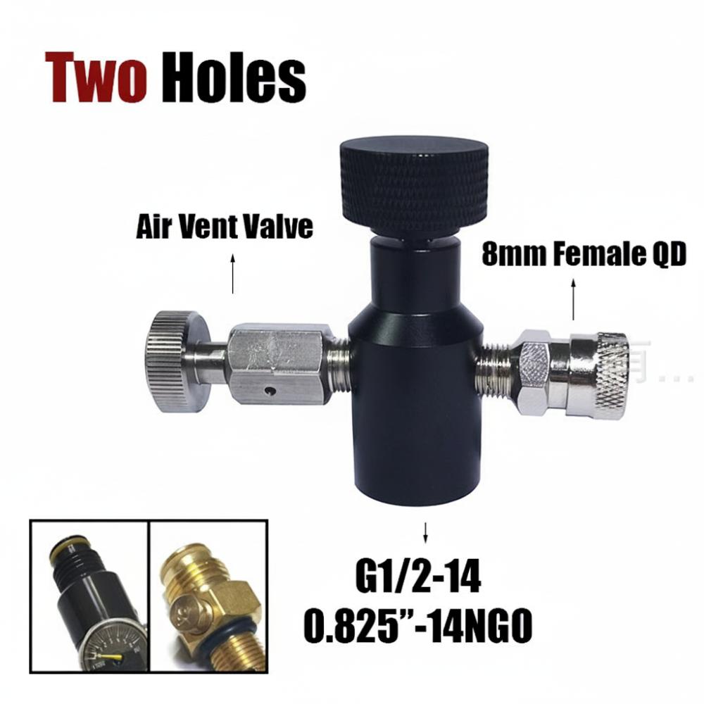 Ein/Aus-Ventil HPA-Fülladapter G1/2 Gewinde Lufttank-Ventiladapter Luftsystem-Befüllung