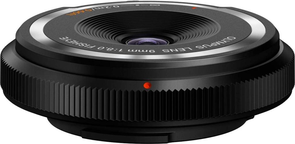 OLYMPUS Mirrorless Camera Body Cap Lens 9mm F/8 Fisheye, Black, BCL-0980 BLK