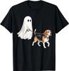 Ghost Walking Beagle Halloween Costume Funny Graphic T-Shirt S-5XL