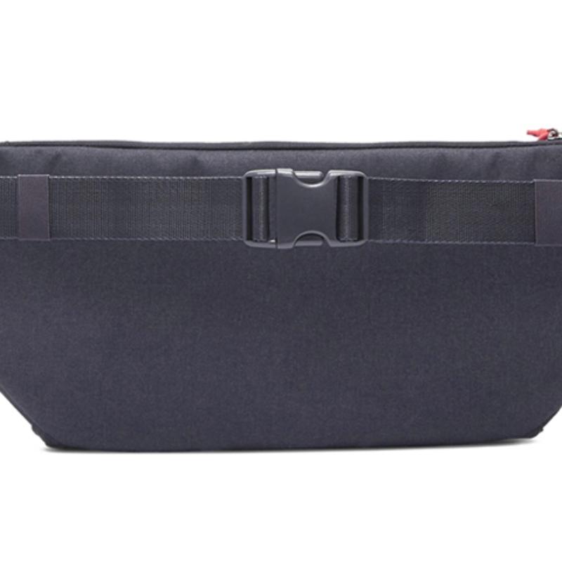 Nike Polyester Crossbody Bag, Fanny Pack Regular Unisex Black Blue Casual BA5751-015