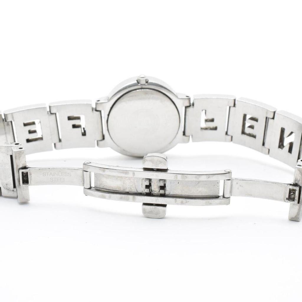 Used Operation FENDI Women's Watch Light Blue Dial Zucca