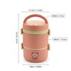 Microwave Safe 304 Stainless Steel Bento Box Thermal Lunch Box Portable Leakproof Insulated Kids Food Container Stackable