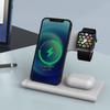 Foldable 3-in-1 Wireless Charging Phone Stand, 15W Fast Charging, Dual Coil