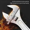 Adjustable Wrench Large Openin Long Handle Universal Spanner Carbon Steel Mechanical Workshop Hand Repair Tools