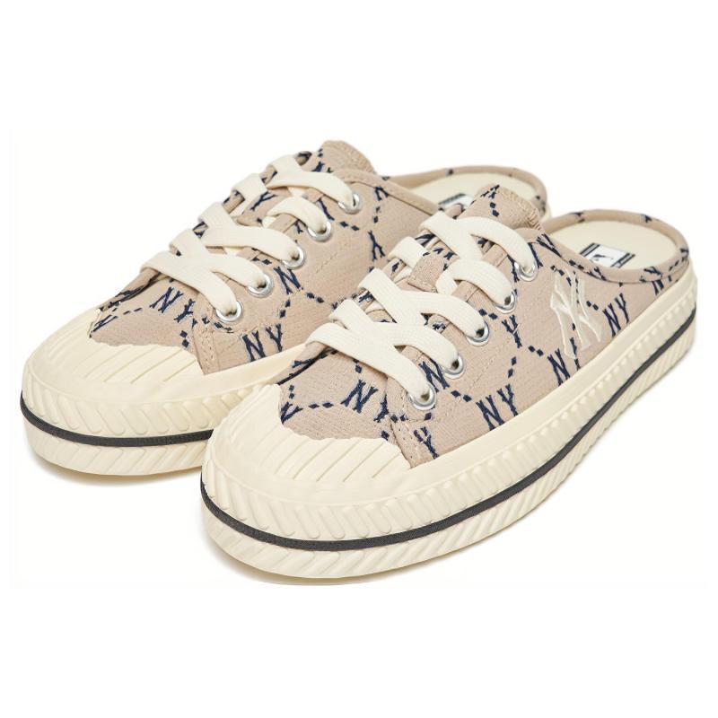 MLB Playball Mule Skateboard Shoes Unisex Low Top Lotus Gray Sneakers 3AMUMDA2N-50BGS