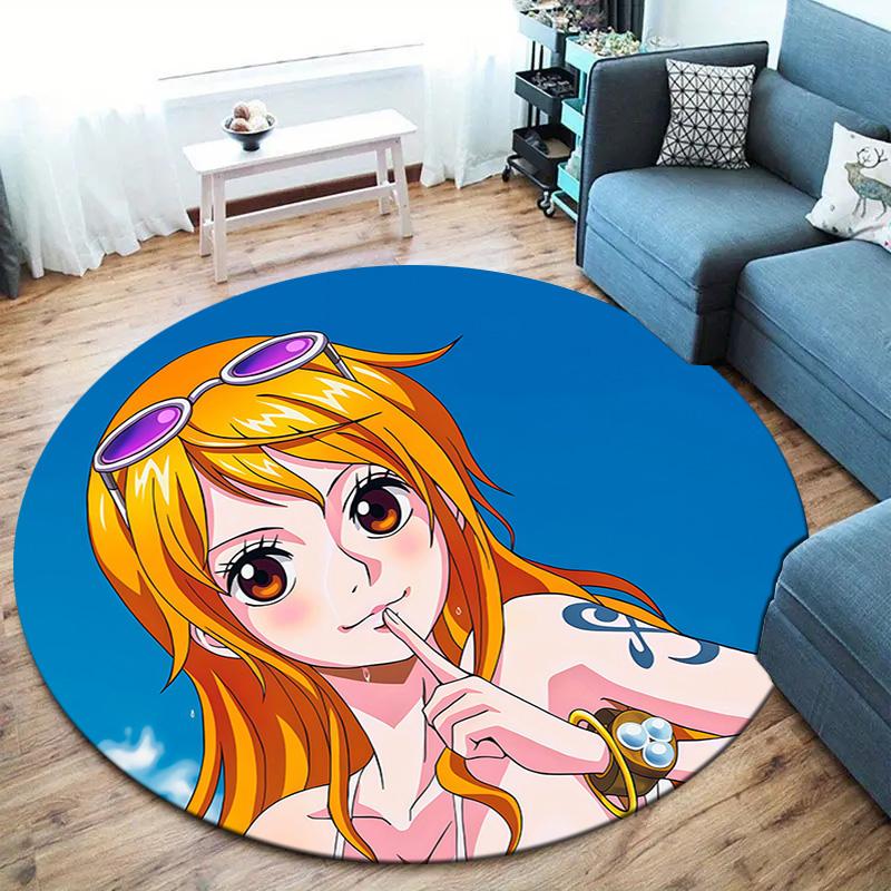 Nami Round Area Rug Carpet Rug For Living Room Bedroom Sofa Playroom Decor Nonslip Floor Mat