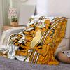 1pc. Cartoon Tiger Print Blanket, Seasonal Universal Home Decor,Soft Flannel Throw Blanket, Versatile & Cozy for Bedroom, Living Room, Trave