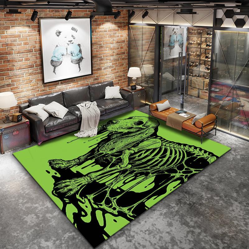 Green mucus animal Pattern Square Carpet,Area Rug,Carpet Rug for Living Room Bedroom Sofa Playroom Decor,Non-slip Floor Mat,Holiday Birthday Gifts