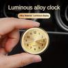 Elegant Universal Mini Quartz Car Clock: Easy Stick-On, Glow Feature for Night Visibility & Luxurious Interior Aesthetics
