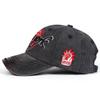 Retro men's and women's adjustable baseball caps for spring and summer, embroidered duckbill caps with letters, versatile for co