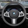 For BMW X1 X3 X5 3  5  7 Series F30 G20 G80 G26 G30 G60 G11 F48 G01 G45 G05 Leather Steering Wheel Cover Ultra-thin Accessories