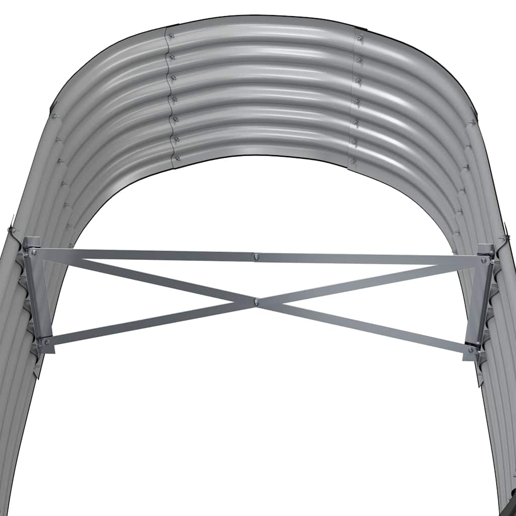 Raised Garden Bed Galvanized Steel 152 X 80 X 36 Cm Anthracite Grey