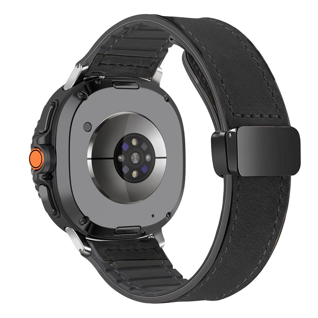 Leather Band for Samsung Galaxy Watch 8/8 Classic Magnetic Strap Silicone Bracelet for Galaxy Ultra 2025/7ultra Quick Fit Correa