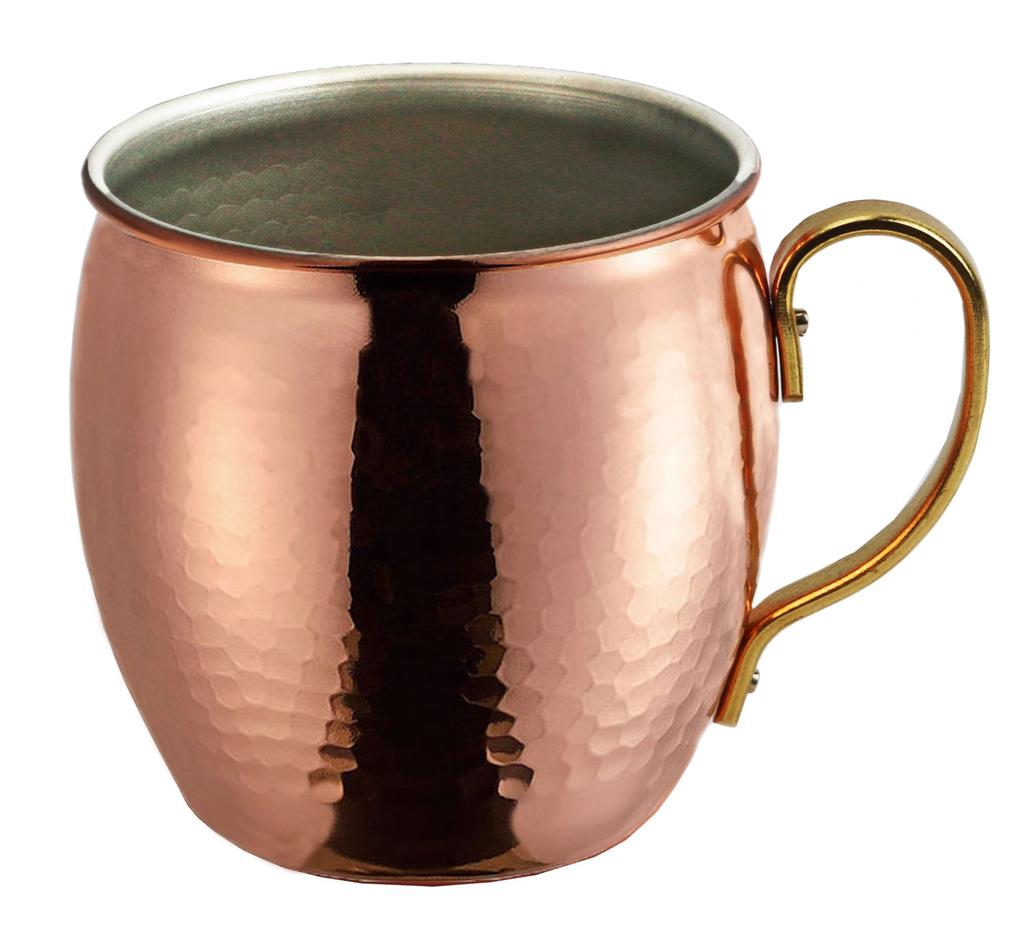 PEARL METAL Made In Japan Mug, 500ml, Tsubame-no-Takumi, Pure Copper Hammered Finish, Made In Tsubame City, Niigata Prefecture, HB-7939