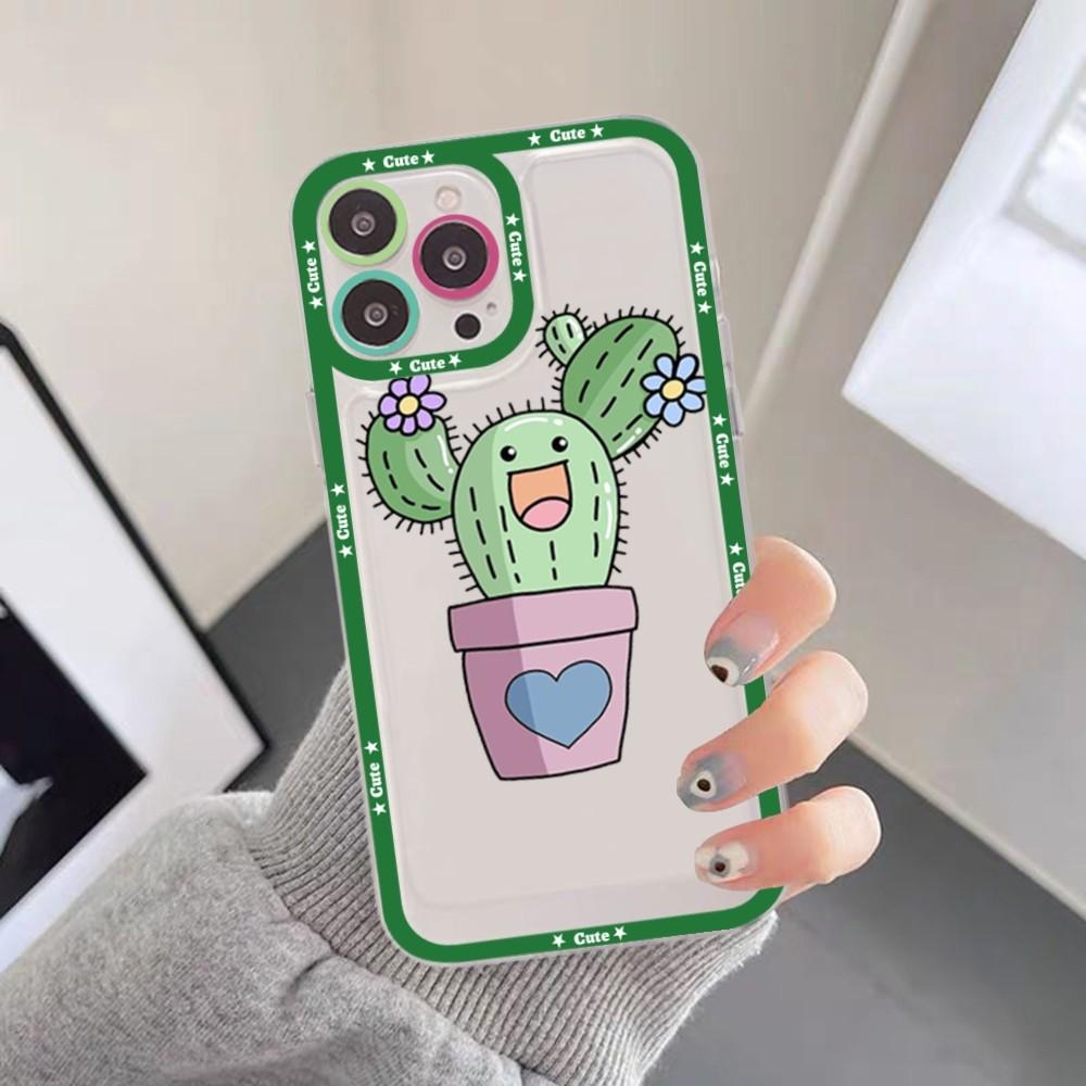 Cartoon Art Summer Cactus Phone Case For Samsung A 10 20 30 70 13 21 32 72 22 51 52 53 71 73 32 4g 32 5g Fundas