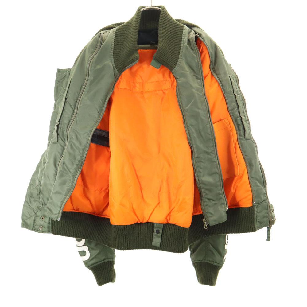 VANSON Flight Jacket L Khaki Blouson Men's Used