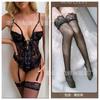 European and American erotic underwear new lace sexy pajamas transparent wear one-piece erotic pajamas wholesale