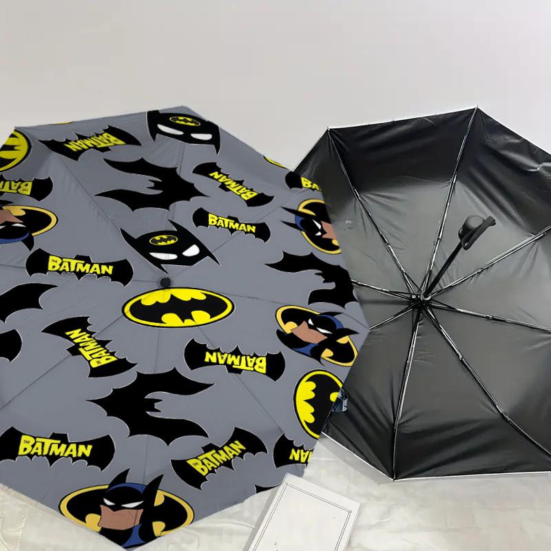 1PC Warner Batman Sticker Umbrella-8-Rib Reinforced, Automatic Open, Lightweight-A116