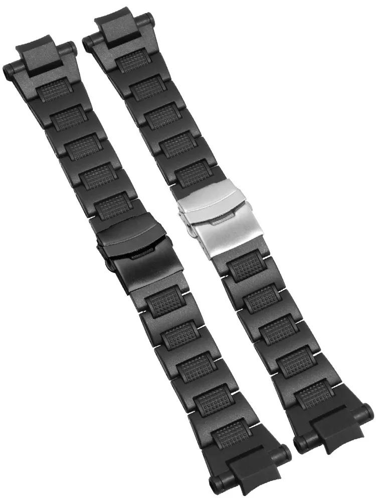 Plastic Watchband for Casio g-shock GA-1000 1100 GW-4000 GW-A1100 A1000 Watch Strap Black Quality Mens Sport watch Bracelet