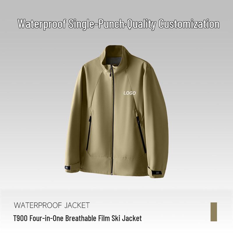 BMW Waterproof Workwear Jacket with Custom Logo for Employees - Stand-up Collar, Autumn/Winter Season