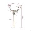 Fishing Pole Rod Stand Tackle Folding Ground Support Bracket for Bank