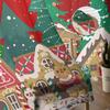 Julgodis Vinter Pepparkaka Gardiner För Vardagsrum Sovrum Heminredning Fönster Voile Tyllgardin Draperier