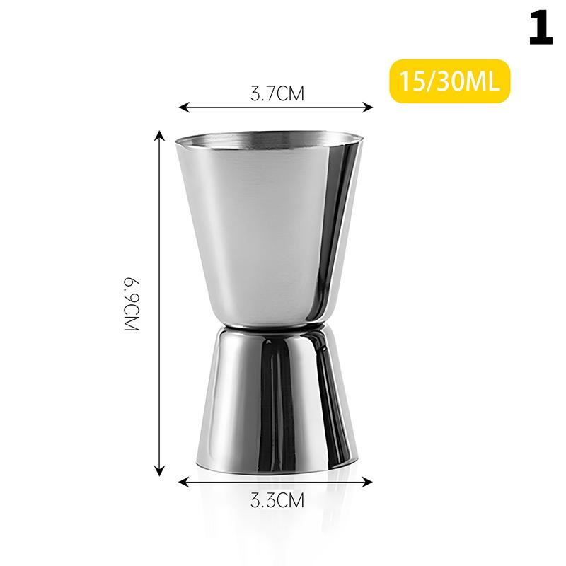 

1Pcs 15/30Ml Or 30/60Ml Stainless Steel Cocktail Measuring Cup Double Head Alcohol Measuring Cup Bar Ounce Cup Kitchen Supplies 1